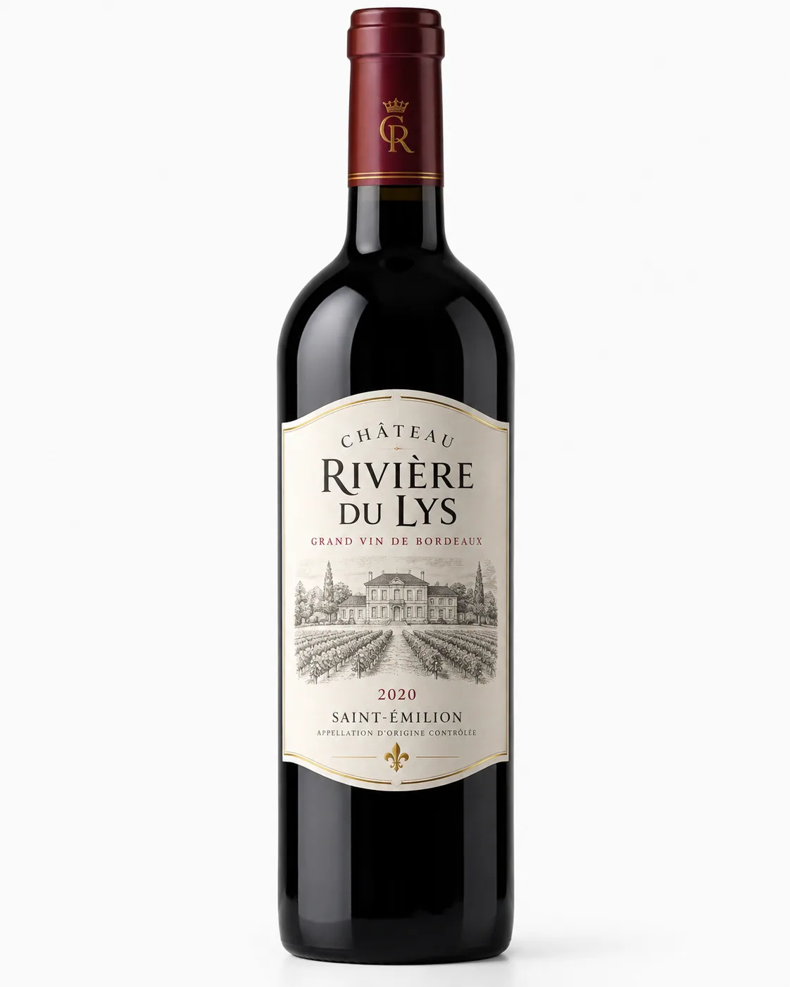 Étiquette classique à gravure fine