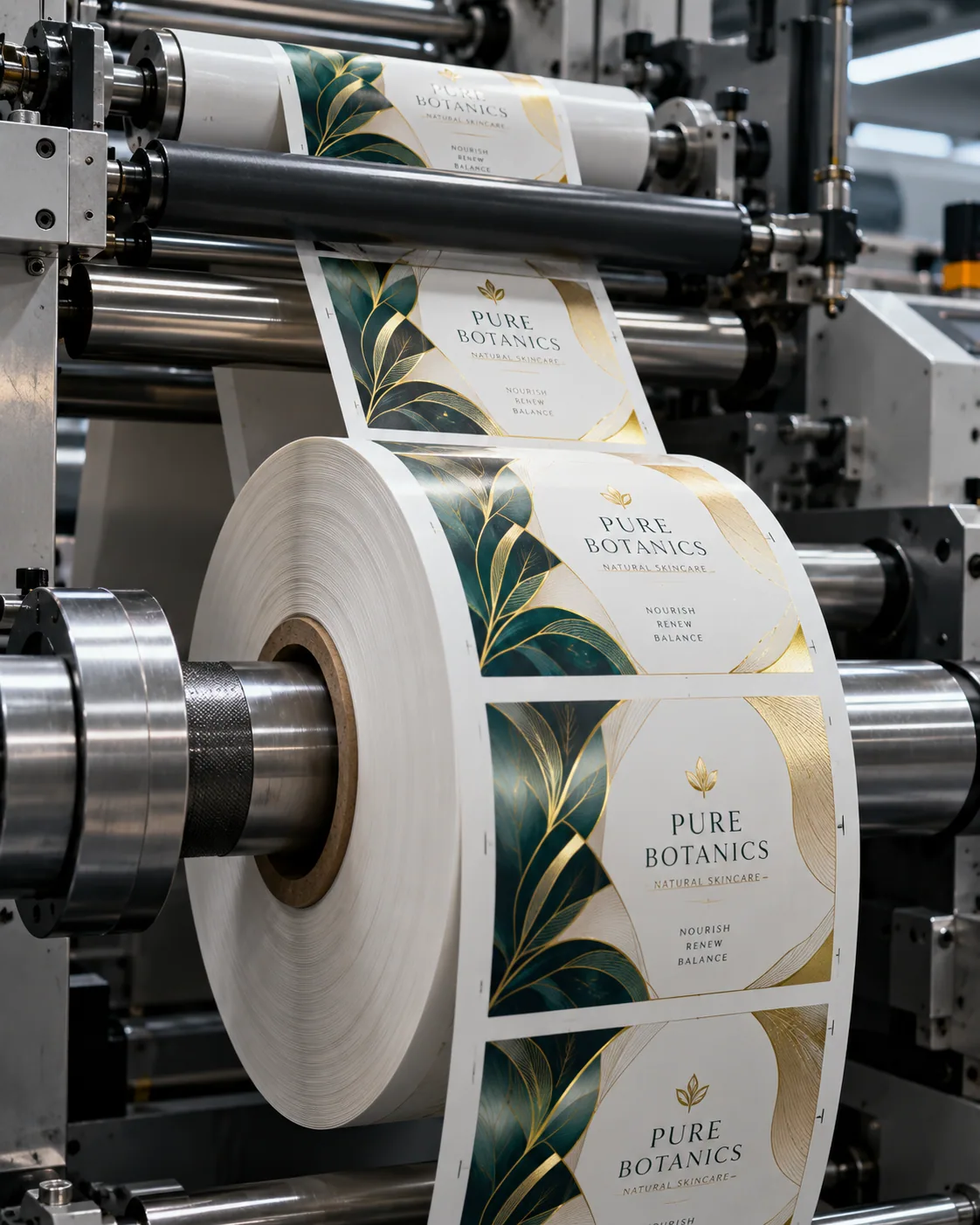 Étiquettes en machine